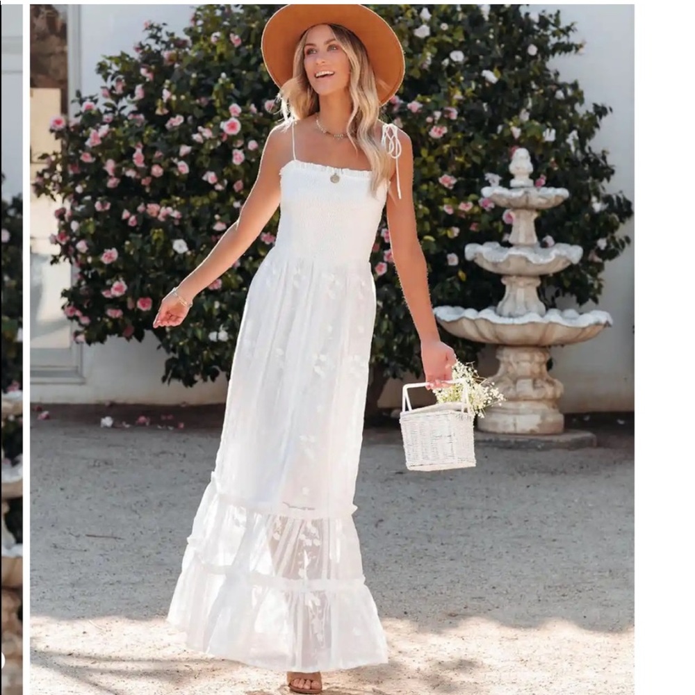 Vici White Maxi Dress